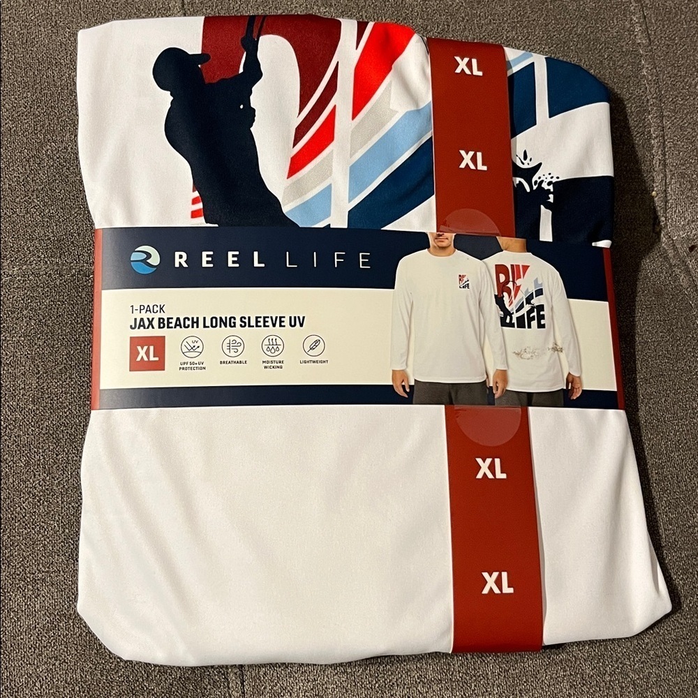 Reel Life White Long Sleeve Tee